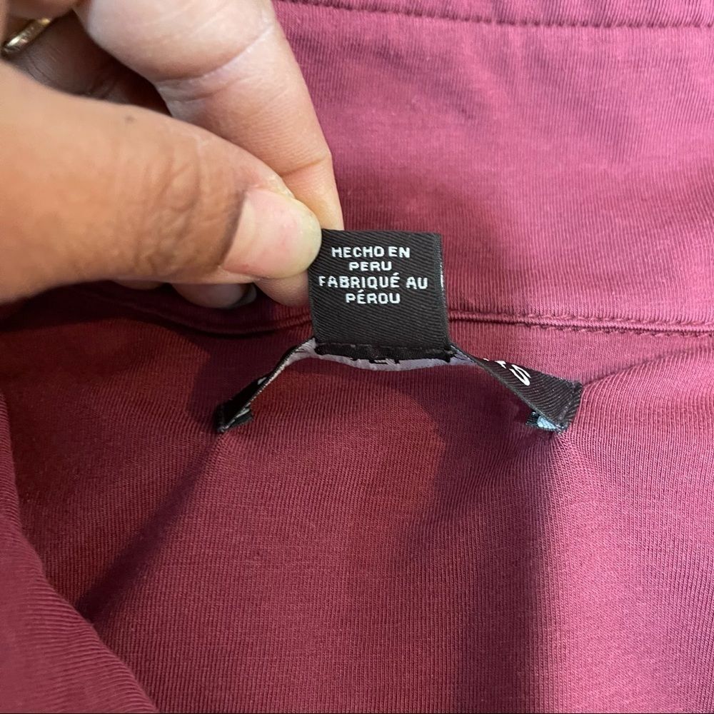 Michael Kors Mens Sweater 2XL Mock Neck Red Half Zip - Picture 11 of 14